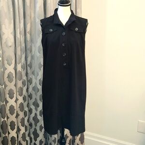 WD.NY sleeveless dress with buttons and pockets Size 6.